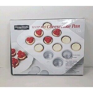 Chicago Metallic Mini Cheesecake Pan 12 Individual Cups